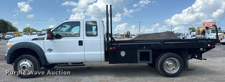 image for item EG6061 2012 Ford F550 Super Duty SuperCab flatbed pickup truck
