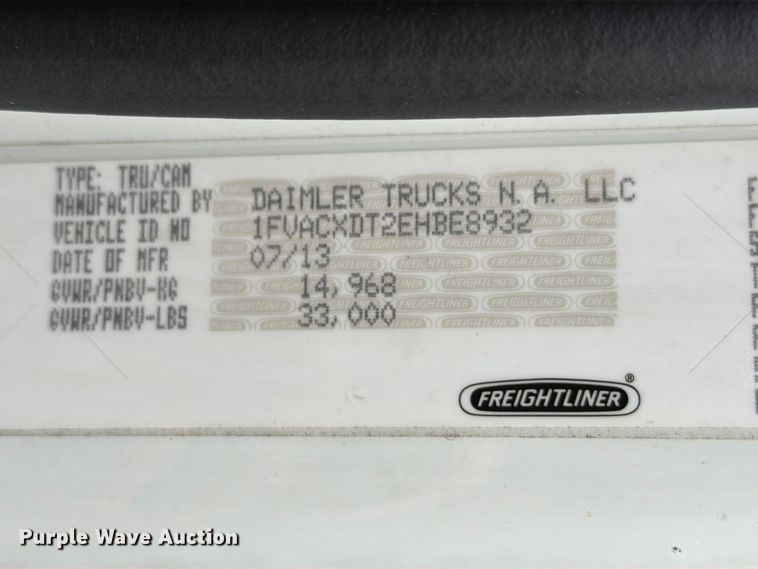 image for item EG9227 2014 Freightliner Business Class M2 paper shredder truck