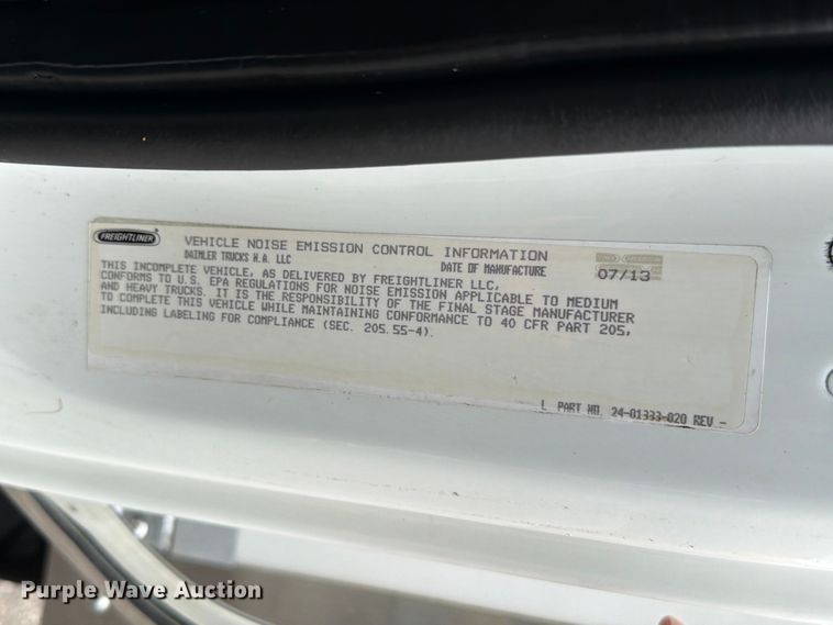 image for item EG9227 2014 Freightliner Business Class M2 paper shredder truck