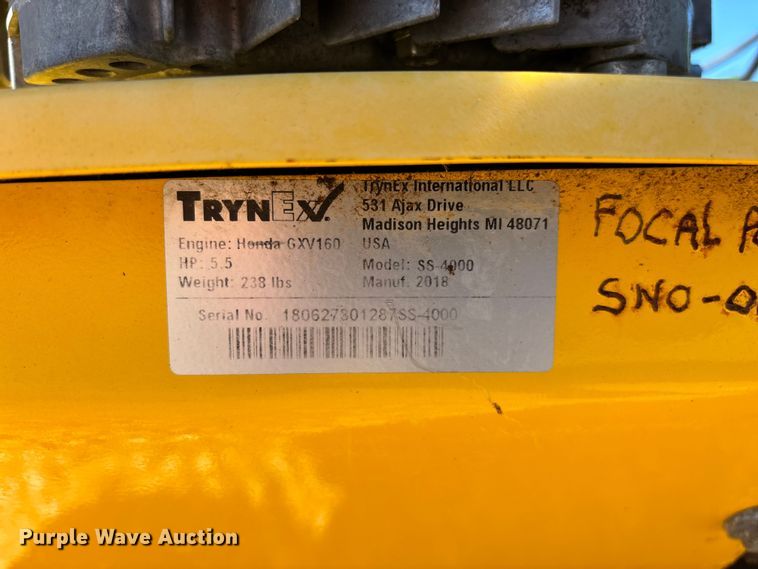 image for item EO4336 (2) TrynEx SnowEx SS4000 walk behind brooms
