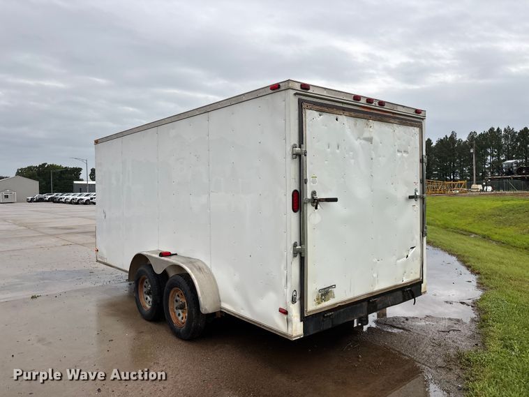 image for item EO4356 2015 Covered Wagon Trailers CW7X16TA2 enclosed cargo trailer