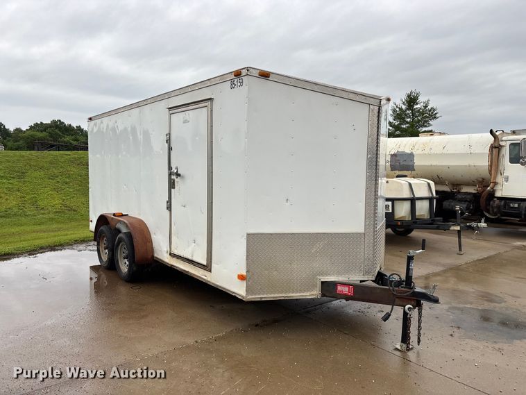 image for item EO4356 2015 Covered Wagon Trailers CW7X16TA2 enclosed cargo trailer