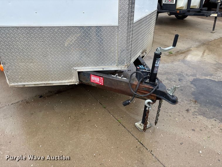 image for item EO4356 2015 Covered Wagon Trailers CW7X16TA2 enclosed cargo trailer