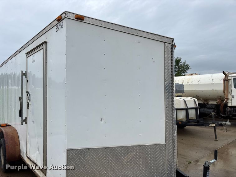 image for item EO4356 2015 Covered Wagon Trailers CW7X16TA2 enclosed cargo trailer