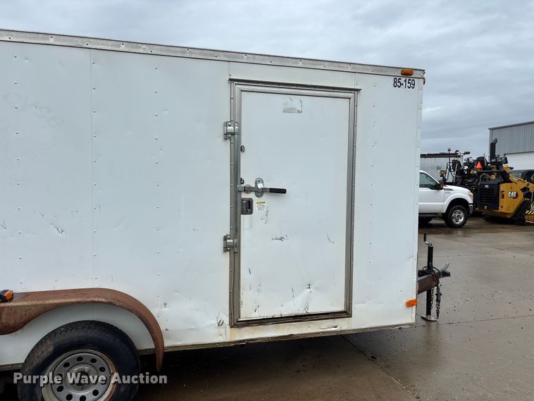 image for item EO4356 2015 Covered Wagon Trailers CW7X16TA2 enclosed cargo trailer
