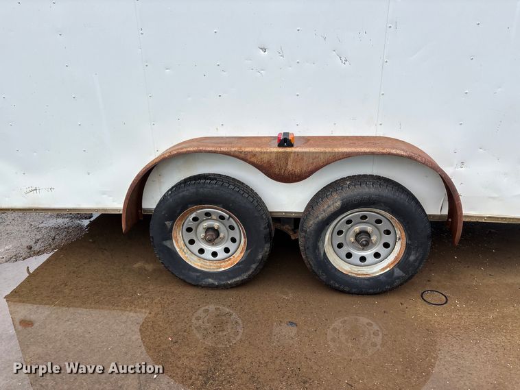 image for item EO4356 2015 Covered Wagon Trailers CW7X16TA2 enclosed cargo trailer
