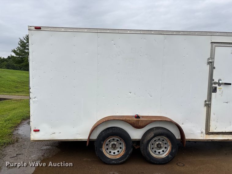 image for item EO4356 2015 Covered Wagon Trailers CW7X16TA2 enclosed cargo trailer