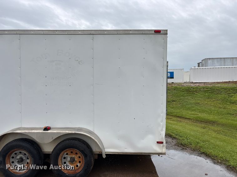 image for item EO4356 2015 Covered Wagon Trailers CW7X16TA2 enclosed cargo trailer