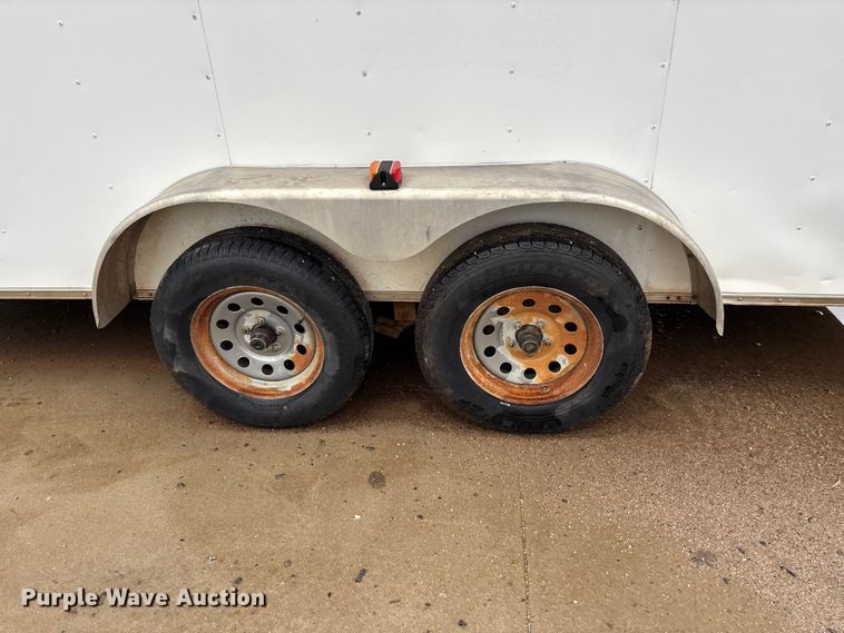 image for item EO4356 2015 Covered Wagon Trailers CW7X16TA2 enclosed cargo trailer