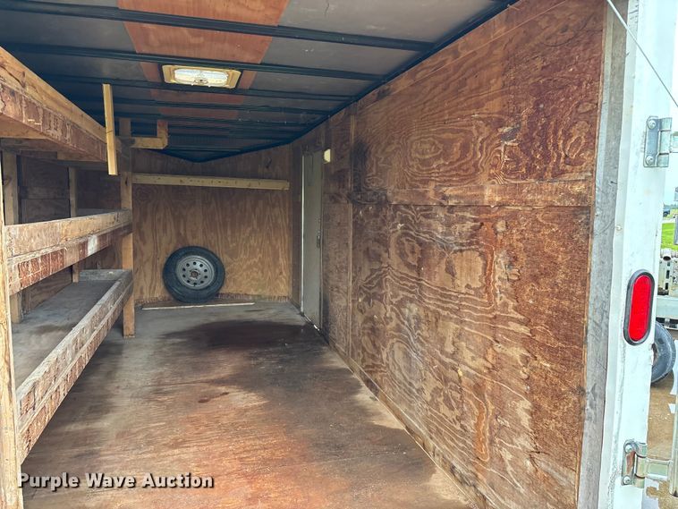 image for item EO4356 2015 Covered Wagon Trailers CW7X16TA2 enclosed cargo trailer