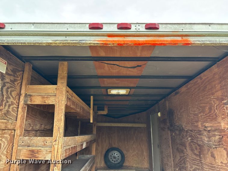 image for item EO4356 2015 Covered Wagon Trailers CW7X16TA2 enclosed cargo trailer