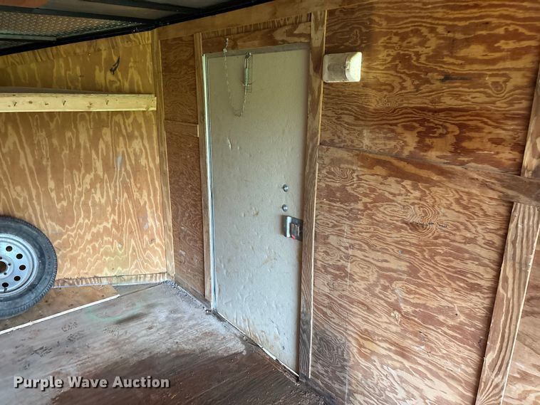 image for item EO4356 2015 Covered Wagon Trailers CW7X16TA2 enclosed cargo trailer