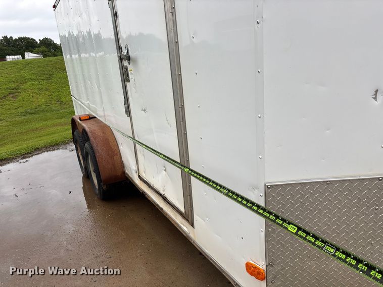 image for item EO4356 2015 Covered Wagon Trailers CW7X16TA2 enclosed cargo trailer