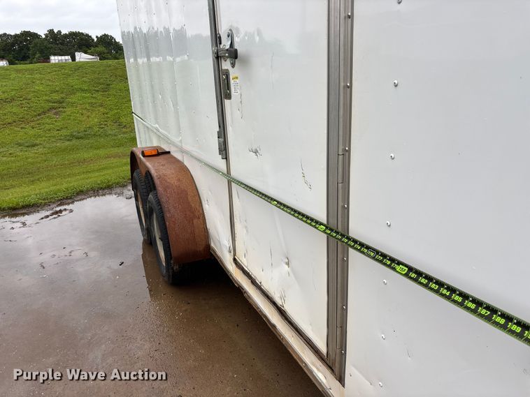 image for item EO4356 2015 Covered Wagon Trailers CW7X16TA2 enclosed cargo trailer