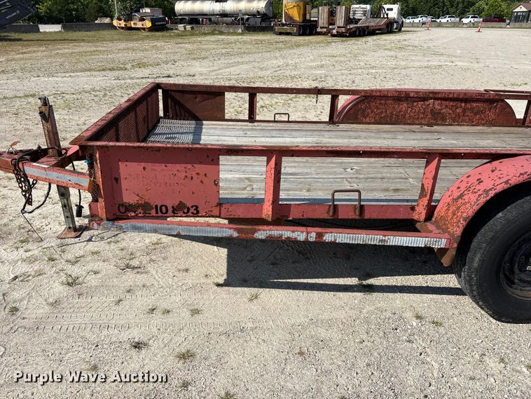 image for item EO4380 1991 HULL utility trailer