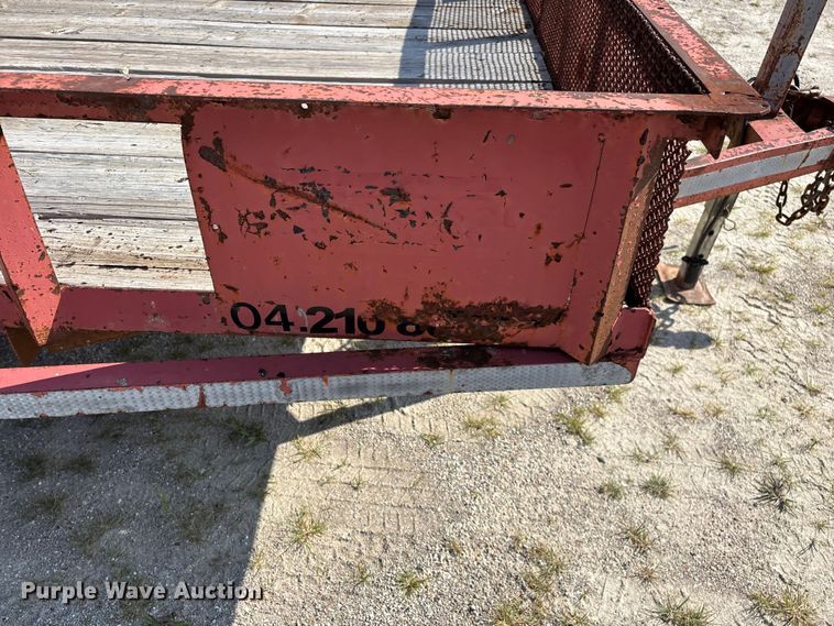 image for item EO4380 1991 HULL utility trailer