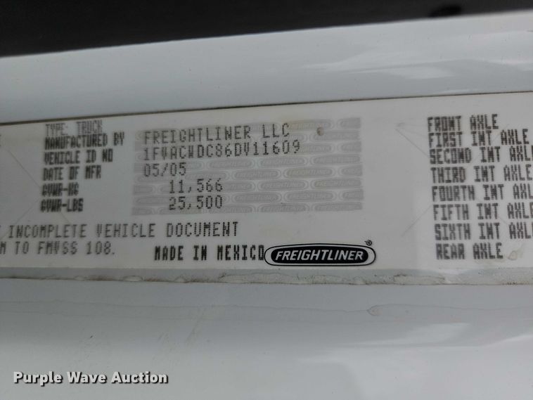 image for item EO7282 2006 Freightliner  Business Class M2 box truck