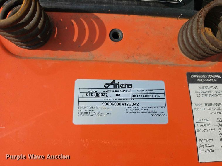 image for item EO8535 Ariens lawn mower
