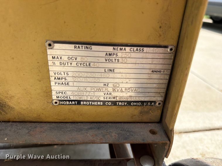 image for item EO8593 Hobart welder