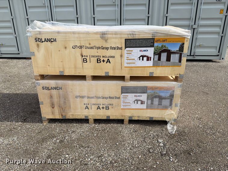 image for item EQ8049 2026 SDLanch SDL4230TGMS triple garage shed