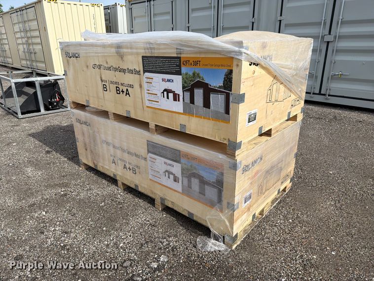 image for item EQ8049 2026 SDLanch SDL4230TGMS triple garage shed