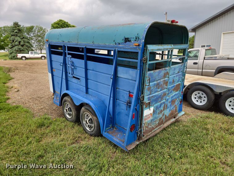 image for item ER1743 1971 Stidham Horse livestock trailer