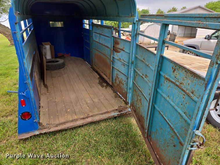 image for item ER1743 1971 Stidham Horse livestock trailer