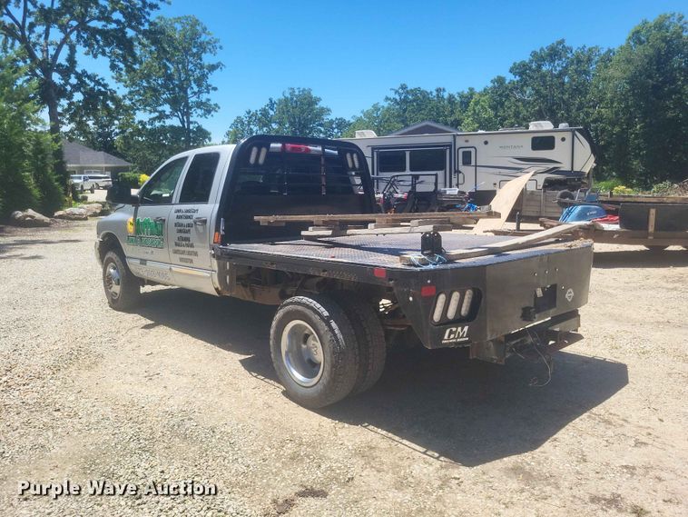 image for item ER3045 2005 Dodge Ram 3500 Ext. Cab dump flatbed pickup truck