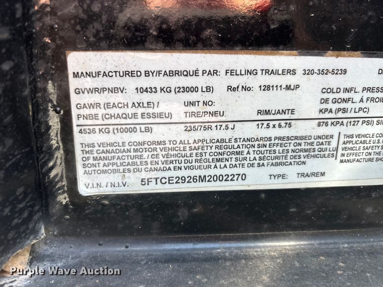 image for item ER3082 2021 Felling equipment trailer