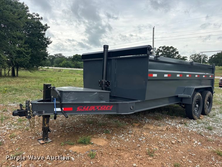 image for item ET0026 2026 Custom Heavy Haul 14' bumper pull dump dump trailer