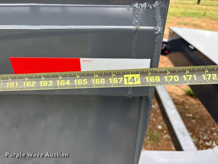 image for item ET0026 2026 Custom Heavy Haul 14' bumper pull dump dump trailer