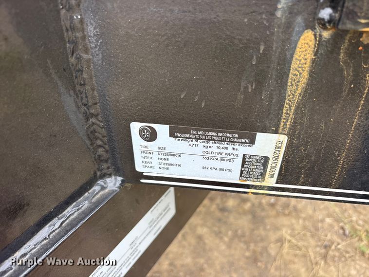 image for item ET2252 2026 Tigertx BXR2027 tilt deck utility trailer