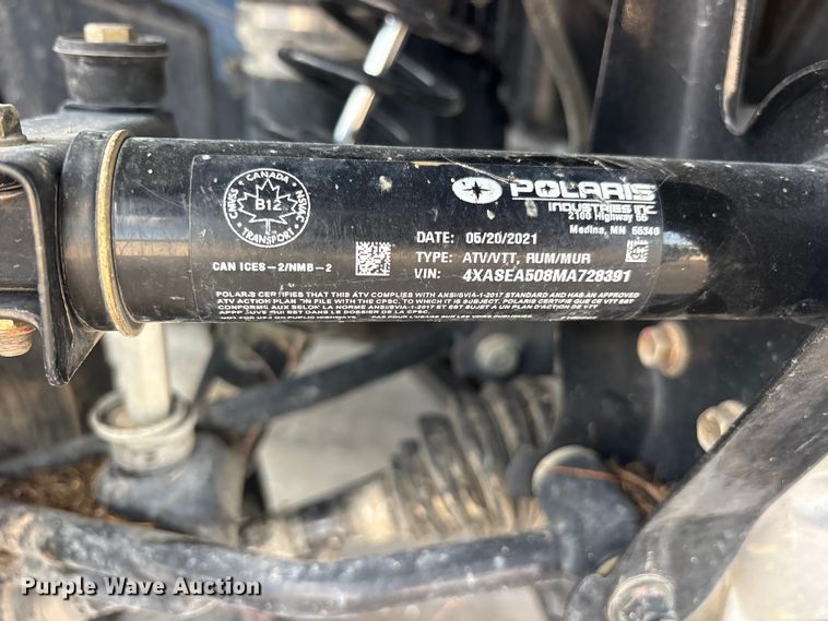 image for item ET2266 2021 Polaris Sportsman ATV