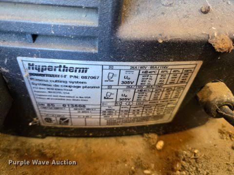 image for item ET5043 Samson/Hypertherm  510/ Powermax 85 plasma cutting table and plasma cutter