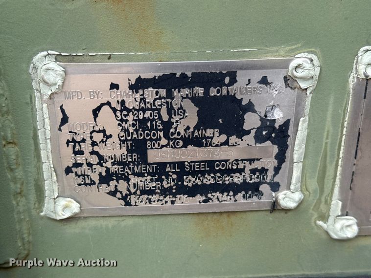 image for item ET6409 Charleston Marine Containers Inc. CMCI 115 shipping container