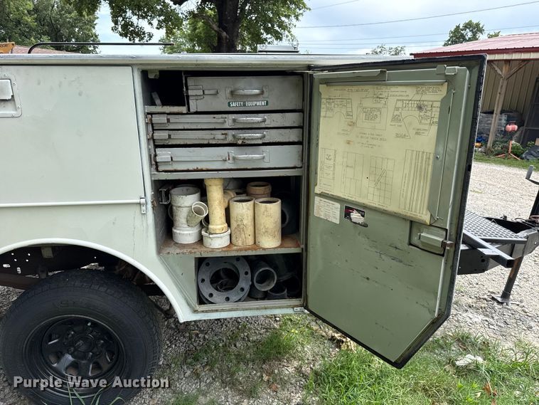 image for item ET6414 Shop built utility truck bed trailer