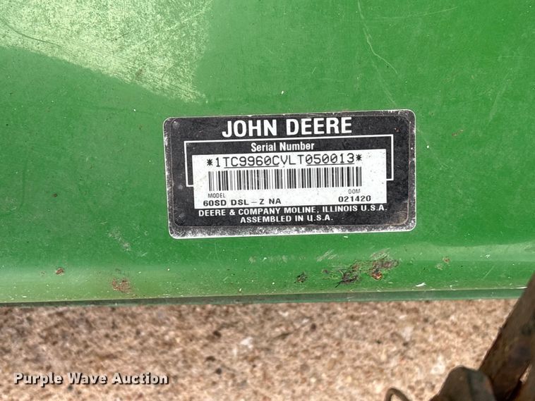 image for item EU0723 2020 John Deere 997 ZTR lawn mower