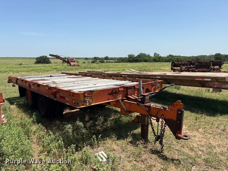 image for item EW0010 Wisconsin Trailer Co SD-12 tilt deck equipment trailer