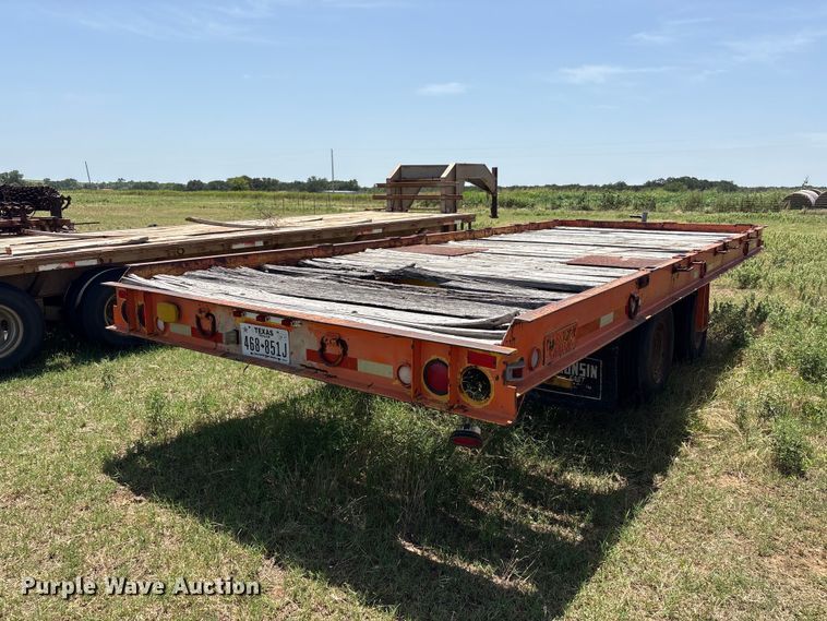 image for item EW0010 Wisconsin Trailer Co SD-12 tilt deck equipment trailer
