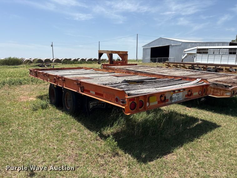 image for item EW0010 Wisconsin Trailer Co SD-12 tilt deck equipment trailer