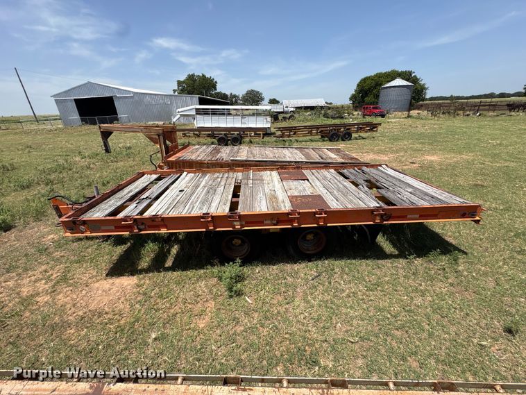 image for item EW0010 Wisconsin Trailer Co SD-12 tilt deck equipment trailer