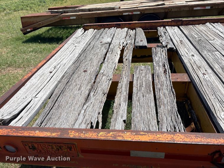 image for item EW0010 Wisconsin Trailer Co SD-12 tilt deck equipment trailer