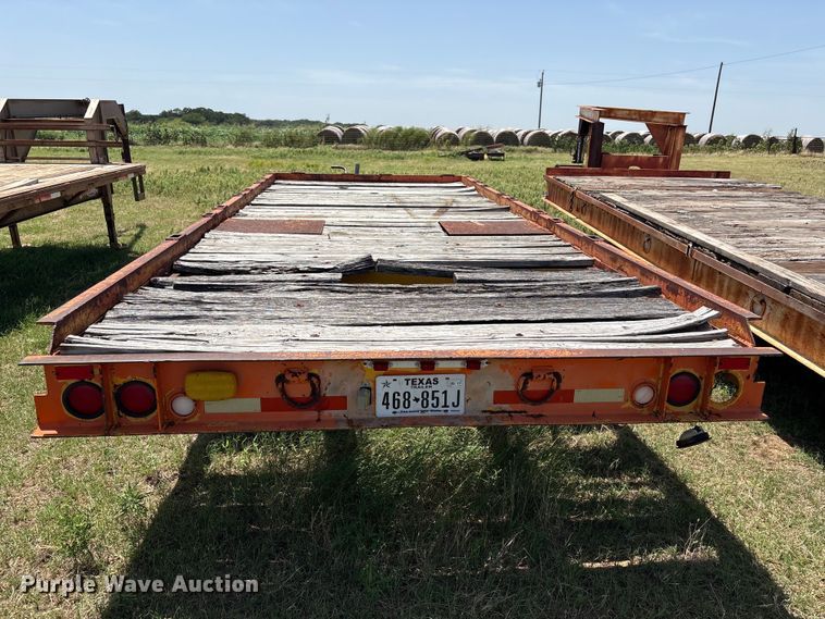 image for item EW0010 Wisconsin Trailer Co SD-12 tilt deck equipment trailer