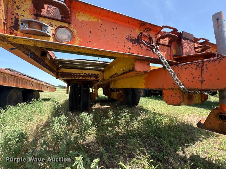 image for item EW0010 Wisconsin Trailer Co SD-12 tilt deck equipment trailer