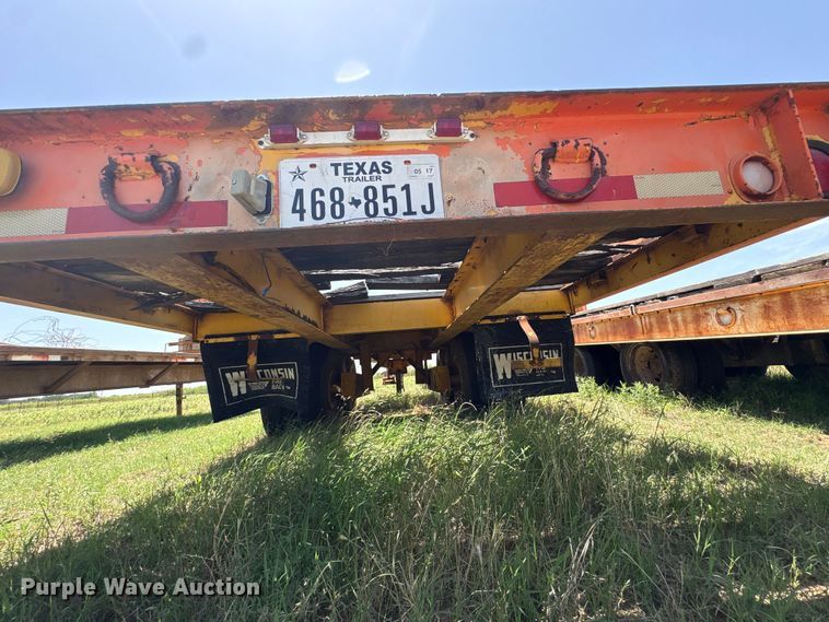 image for item EW0010 Wisconsin Trailer Co SD-12 tilt deck equipment trailer