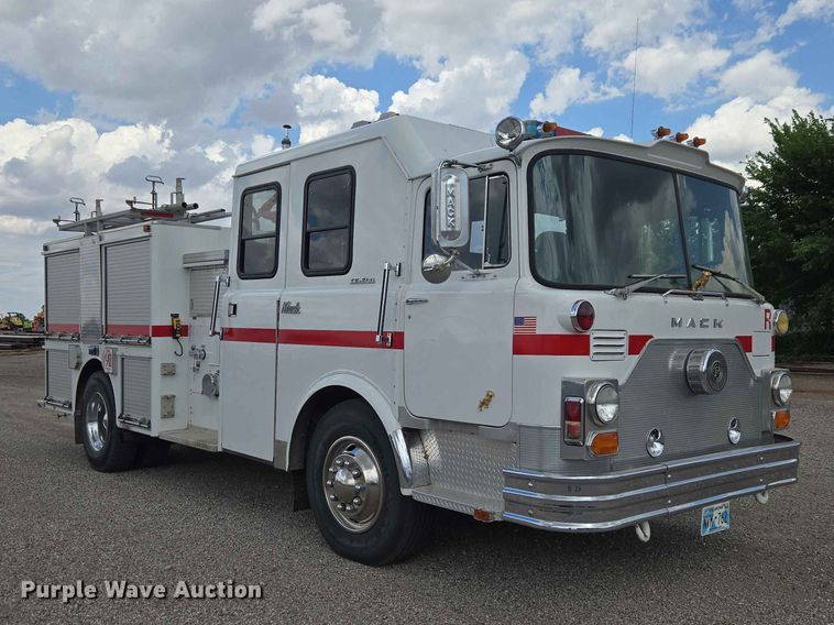 image for item EW0209 1977 Mack CF-600 pumper fire truck
