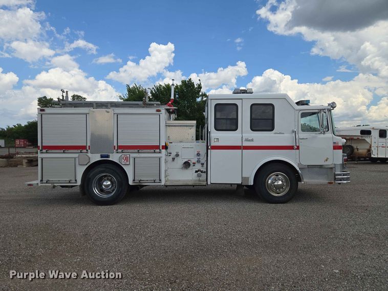 image for item EW0209 1977 Mack CF-600 pumper fire truck