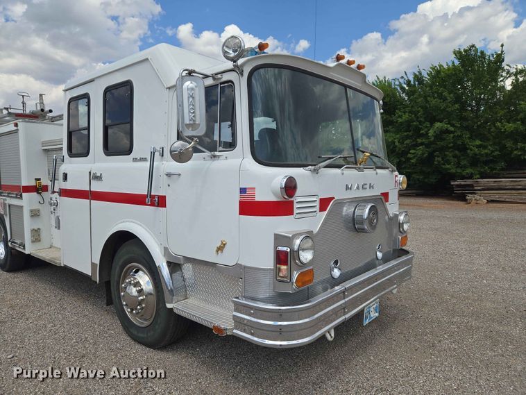 image for item EW0209 1977 Mack CF-600 pumper fire truck
