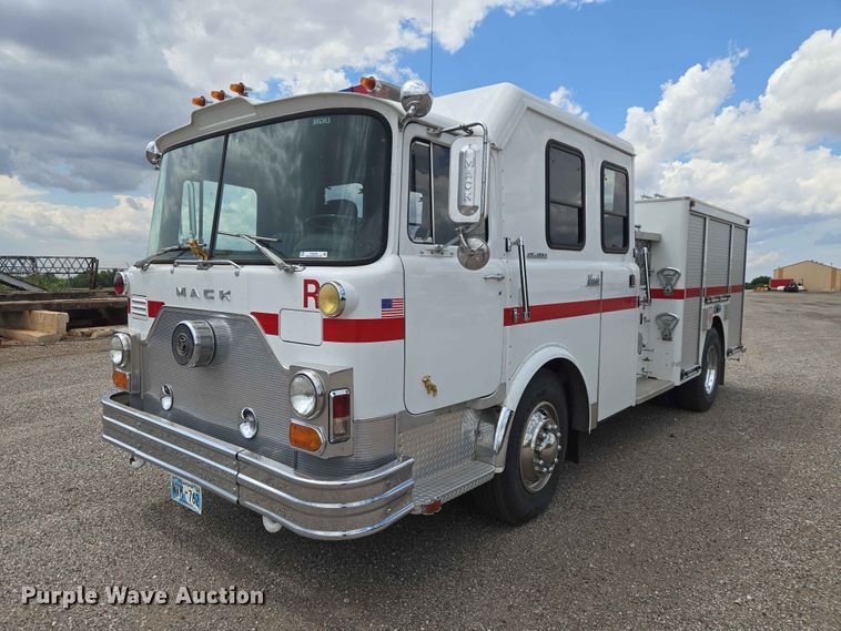 image for item EW0209 1977 Mack CF-600 pumper fire truck