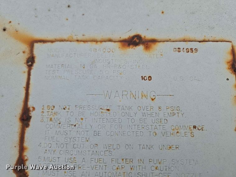 image for item EW0409 (2) Delta Consolidated fuel tanks